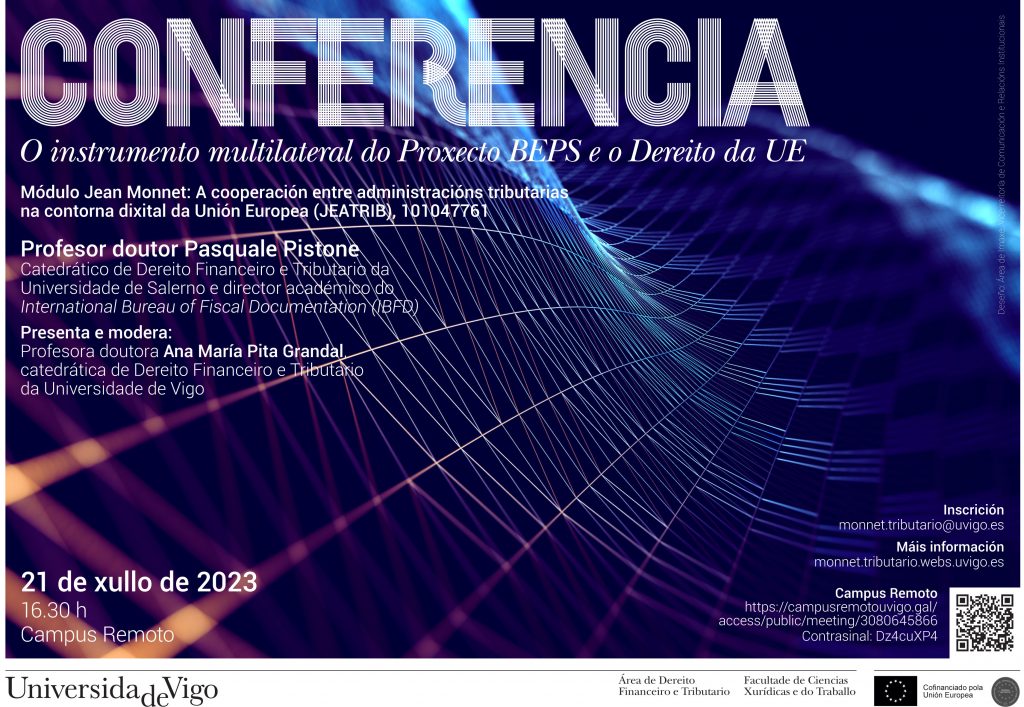 conferencia jean monnet 2023 julio vigo universidad